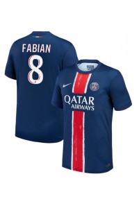 Paris Saint-Germain Fabian Ruiz #8 Jalkapallovaatteet Kotipaita 2024-25 Lyhythihainen